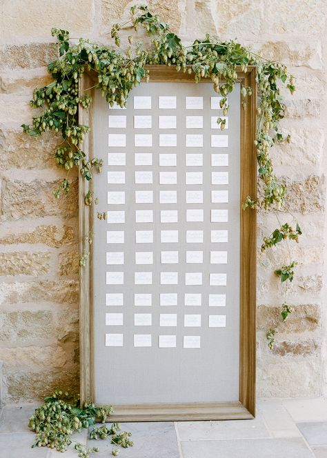 Table Numbers Blue, Seating Chart Frame, Sunstone Winery Wedding, Green Wedding Decorations, Sky Wedding, Good Things Happen, Jose Villa, Sun Sky, Card Board