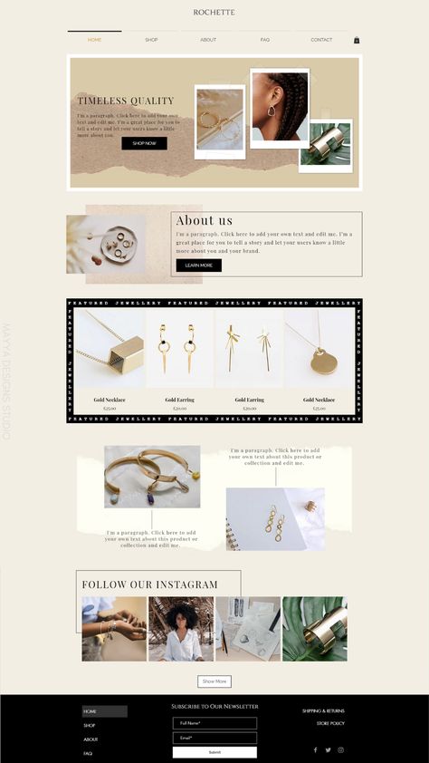 Excited to share this item from my #etsy shop: Wix Website Template | Jewellery Store Template | Organic Website Design #webdesign #wixwebsitedesign #websitetemplate #wixtemplate #webtemplate #premadewebsite Jewellery Website Designs, Organic Website Design, Jewellery Website Design, Media Kit Examples, Jewelry Website Design, Jewellery Website, Jewelry Template, Wix Website Design, Footer Design