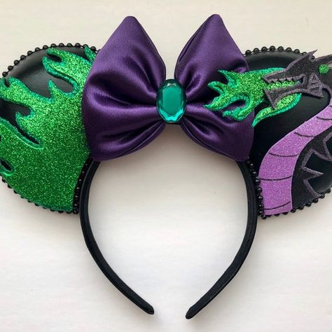 Mickey Ears Headband, Diy Disney Ears, Disney Ears Headband, Diy Mickey Ears, Sleeping Beauty Maleficent, Disney Mouse Ears, Disney Headbands, Disney Mickey Ears, Disney Mouse