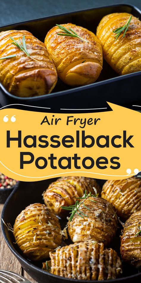 Air Fryer Hasselback Potatoes, Df Meals, New Air Fryer Recipes, Hasselback Potatoes, Meals Ideas, Tandoori Masala, Air Fryer Oven Recipes, Garlic Herb Butter, Lake Food Ideas Summer