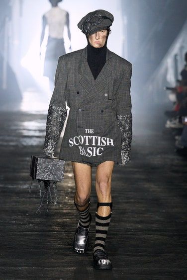 Fall 2023 Menswear, 2023 Menswear Fashion Show, Charles Jeffrey Loverboy, Charles Jeffrey, Menswear Fashion Show, 50 Shades Of Grey, Menswear Fashion, Menswear Collection, Fall 2023