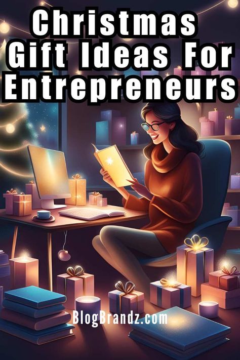 Find thoughtful Christmas gift ideas for entrepreneurs in this gift guide of practical presents to boost productivity and enhance well-being #giftideas #giftguide #businessgiftideas #gifting #holidaygifting #holidays Gifts For Small Business Owners, Gifts For Entrepreneurs, Business Gift Ideas, Entrepreneur Skills, Business Marketing Gifts, Small Business Gift Ideas, Freelancing Tips, Technology Tips, Career Aspirations