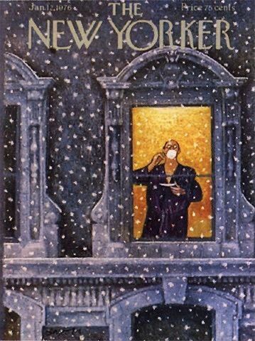 The New Yorker Magazine, New Yorker Magazine, New Yorker Covers, Postal Vintage, Snow Falling, Arte Sketchbook, Photo Vintage, Vintage Magazines, Vintage Magazine