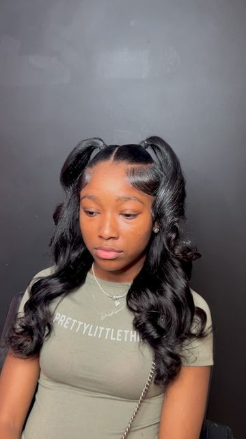 2 Ponytails Half Up Half Down Sew In, Half Up Half Down Ponytails Black Women, Short Curled Half Up Half Down, 2 Ponytails Half Up Half Down Braids, Sow In Half Up Half Down, Back To School Hairstyles Bundles, Half Up Half Down Quick Weave 2 Ponytails, Teo Ponytail Half Up Half Down, Ponytails Half Up Half Down