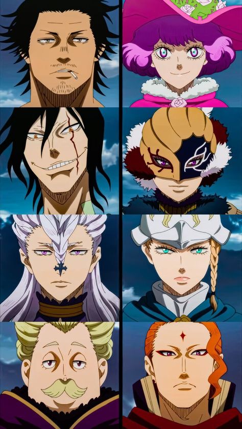 Black Clover Captains, William Vangeance, Knight Squad, Anime Black Clover, Black Bulls, Clover 3, Web Comic, Anime Drawing Books, Black Clover Manga