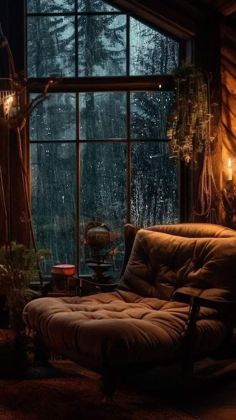 Cosy Rainy Day Aesthetic, Rainy Room Aesthetic, Cozy Rain Aesthetic, Frost Aesthetic, Small Study Table, Rainy Day Pictures, Cottage Forest, Rainy Window, Cozy Rainy Day