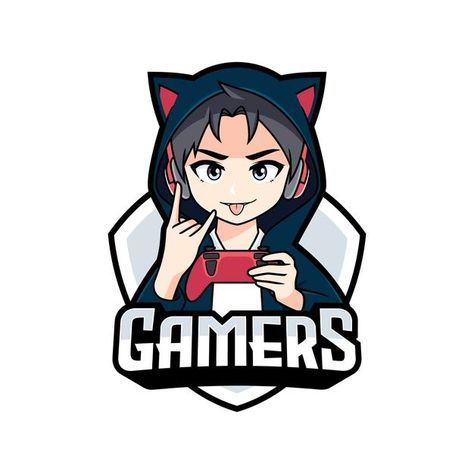 Gamer anime boy with character with rock... | Premium Vector #Freepik #vector #hand #character #cartoon #digital Rock Hand Sign, Gamer Boys, Kawaii Games, Girl Cartoon Characters, Gamers Anime, Rock Hand, Gamer Boy, Game Logo Design, Hand Sign