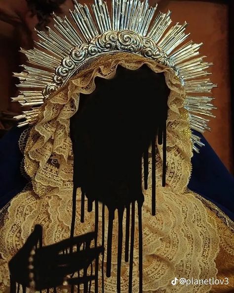 Headdress, Small Business, Paint, Gold, Blue, Art