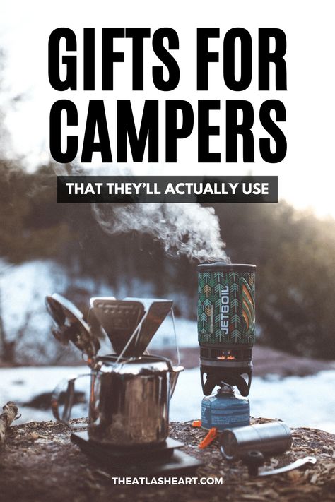 These are our picks for the most thoughtful, fun, and practical gifts for campers. Whether you’re shopping for a beginner car camper or an expert backpacker, we’ve got you covered. #giftguide #camping #campinggear Gifts For Camping Lovers, Camping Gifts For Him, Camping Gift Basket Ideas, Camping Gift Baskets, Cool Camping Gadgets, Camping Kit, Camping Gadgets, Anniversary Surprise, Presents For Best Friends