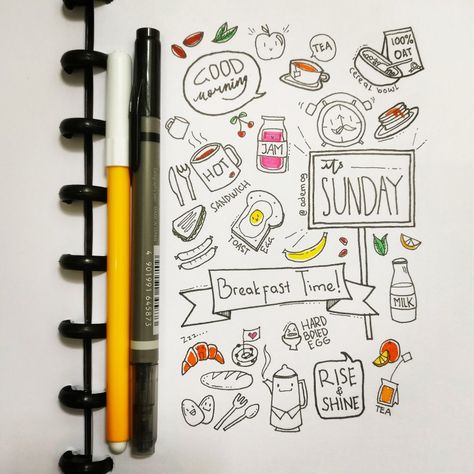 Oat Cereal, Drinking Coffee, Breakfast Time, Cereal Bowls, Sunday Morning, Bullet Journal, Doodles, Coffee, Quick Saves