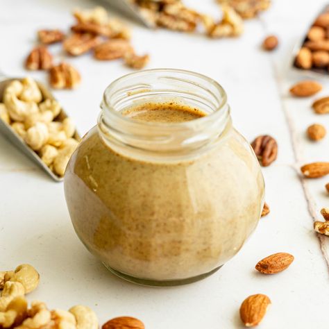 Mixed Nut Butter (Oil-Free) Homemade Nut Butter Recipes, Mixed Nut Butter, Nut Butter Recipes, Homemade Nut Butter, Homemade Almond Butter, Walnut Butter, Butter Recipes, Veggie Dip, Butter Oil