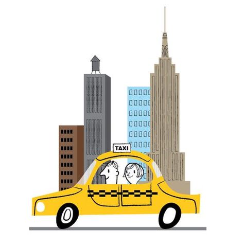 Nyc Clipart, Taxi Illustration, Ride Sharing App, Nyc Illustration, Taxi Booking App, New York Illustration, New York Taxi, Sandakan, Taxi App