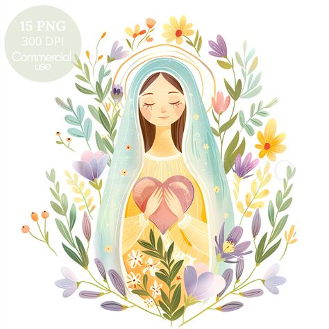 Jesus Clipart, Recuerdos Primera Comunion Ideas, Heart Clipart, Special Images, Holy Mary, Unique Greeting Cards, Jesus Christus, Personalized Artwork, Brother Scan And Cut