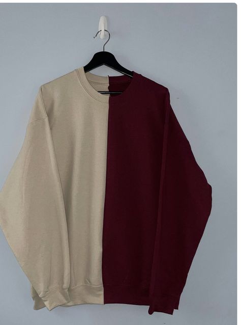 Maroon Crewneck, Maroon Outfit, Winter Palette, Cozy Oversized Sweaters, Maroon Hoodie, Beige Outfit, Sweatshirt Crewneck, Custom Sweatshirts, Maroon Color