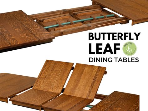 What Are Butterfly Leaf Dining Tables - Countryside Amish Furniture Butterfly Dining Table, Dining Table Plans, Butterfly Leaf Table, Dining Table With Leaf, Dining Furniture Makeover, Rustic Dining Furniture, Round Dining Room Table, Butterfly Table, Round Dining Room