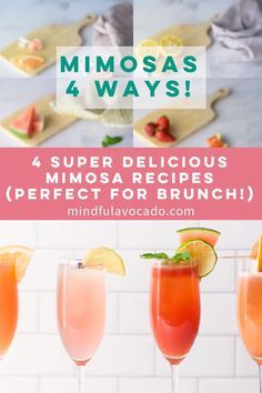 Best Mimosa Recipe, Morning Mimosas, Mimosa Recipes, Brunch Summer, Fresh Drink, Tonic Drink, Champagne Drinks, Mimosa Recipe, Boozy Brunch