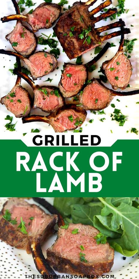 If you feel like showing off at your next dinner party, then you need to make a perfectly Grilled Rack of Lamb! And if you’ve never grilled lamb before, don’t worry – this recipe simplifies the steps for you so that even the most novice of home chefs will have this restaurant-worthy meat prepared in no time. Bbq Rack Of Lamb, Rack Of Lamb Recipes, Grilled Lamb Recipes, Lamb Rack Recipe, Best Lamb Recipes, Bbq Lamb, Lamb Chop Recipes, Easy Grilling, Tasty Meat