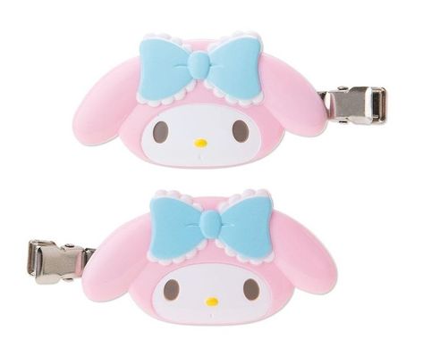 Kawaii Products, Kawaii Hair Clips, Kids Hair Clips, Kawaii Hairstyles, Kawaii Accessories, Hello Kitty My Melody, Little Twin Stars, Blue Bow, My Melody