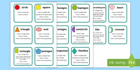 2d Shapes Properties, Properties Of 2d Shapes, Autumn Mosaic, Circle Square Triangle, Teaching Shapes, 2d Shapes, Free Teaching Resources, Unit Study, Basic Shapes