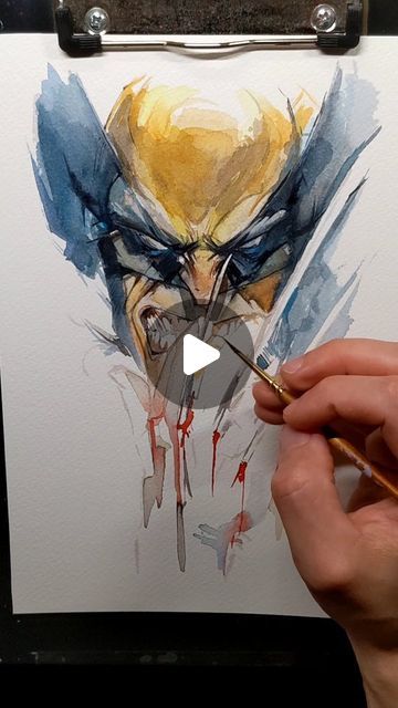 Ito (イト) on Instagram: "#Honeybadger #logan #wolverine #tookmyspleen #wrt #watercolorpainting #watercolor #marvel #comics @thehughjackman #hugepacman" Wolverine Logan Art, Wolverine Painting, Wolverine Drawing, Logan Wolverine Art, Wolverine Comic Art Illustrations, Wolverine Logan, Marvel Wolverine, Wolverine Comic, Wolverine Art