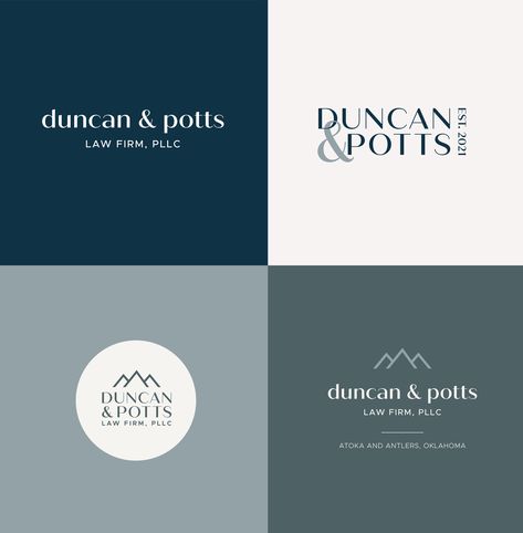 Duncan & Potts Law Firm: Branding Project — Michelle Lea Creative Law Office Branding, Lawyer Branding Law Firm Logo, Law Firm Color Palette, Attorney Branding, Lawyer Portrait, Legal Branding, Law Firm Logo Branding, Law Office Logo, Lawyer Branding