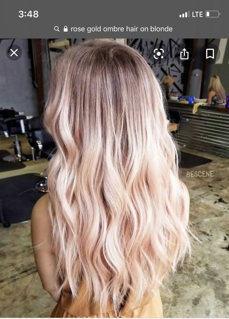 Baby Pink Hair, Blond Rose, Gold Hair Colors, Hair Color Rose Gold, Pastel Pink Hair, Balayage Hair Dark, Hair Color Shades, Blonde Hair Looks, Hair Color Pink