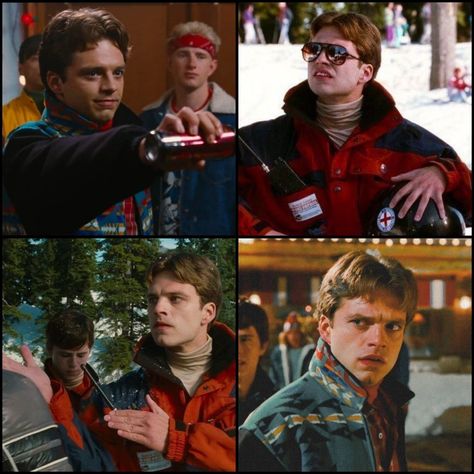 Blaine from "Hot tub time machine" Sebastian Stan collage Blaine Hot Tub Time Machine, Jake Wyler, Hot Tub Time Machine, Tub Time, Time Machine, Shrek, Bucky Barnes, Outfits Aesthetic, In Hot