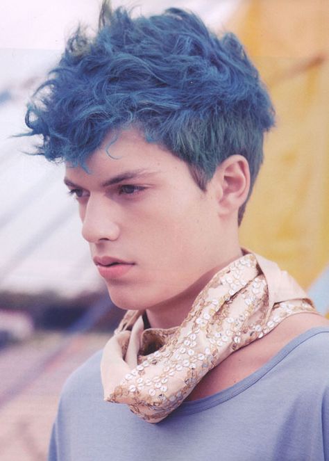 Alternative Hair Ideas — Hi, I was just wondering if you could help me to... Mens Hair Colour, Edgy Haircuts, Men Hair Color, Hair Color Pastel, Hair Styles 2014, Corte De Cabelo Masculino, Alternative Hair, Pastel Hair, Curly Hair Men