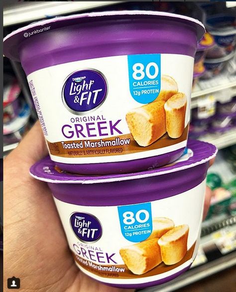 Light And Fit Greek Yogurt, Yogurt Flavors, Toasted Marshmallow, Lemon Meringue, Nutella Bottle, Grocery Lists, Meringue, Greek Yogurt, Pumpkin Pie