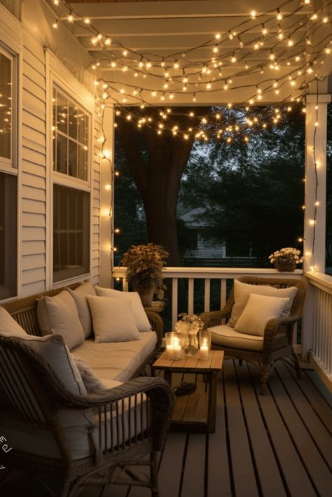 45 Front Porch Ideas That Will Bring You Together Slow Home Decor, Outdoor Cozy Seating, Diy Porch Bed, Front Porch Cozy, Balcony Seating, Porch Seating, Front Porch Seating, Apartment Porch, Small Porch Ideas