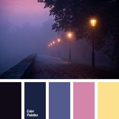 The whole range of the violet palette, from pale pink to deep inky black, is soaked with mystery. Enveloping, mesmerizing depth becomes even more mysteriou. Flat Bedroom, In Color Balance, Yellow Palette, Color Palette Ideas, Black Color Palette, Color Schemes Colour Palettes, Palette Ideas, Design Seeds, Color Balance