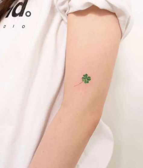 4 Leaf Clover Tattoo, Leaf Clover Tattoo, Small Wave Tattoo, Four Leaf Clover Tattoo, Clover Tattoo, Shamrock Tattoos, Celtic Knot Tattoo, Clover Tattoos, Knot Tattoo