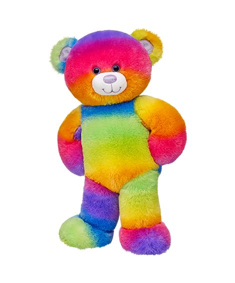 Build-A-Bear Workshop-United Kingdom: 43cm Rainbow Glitter Bear - sweet Tessie Bear is so soft and huggable! Build A Bear Bear, Rainbow Teddy Bear, Teddy Bear Party, Build A Bear Workshop, Bear Bears, Teddy Bear Pictures, Bear Love, Bear Bear, Crochet Teddy Bear