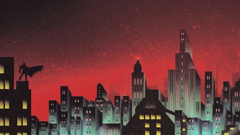 Batman Skyline, Wallpapers City, Gotham City Skyline, Batman City, Buildings Background, Batman Gotham City, Art Deco City, Batman Backgrounds, Dark Deco