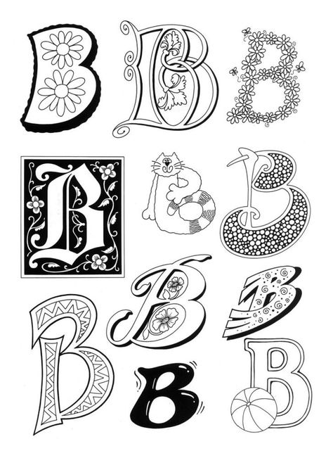 Alphabet soup letter B Coloring Letters, The Letter G, The Letter B, Alfabet Letters, Fancy Letters, Alphabet Soup, Hand Lettering Alphabet, Drawing Letters, Fancy Fonts