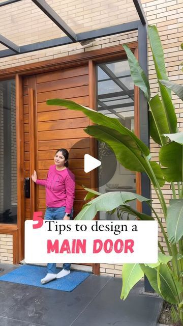 Main Door Latest Design, American Door Design, South Indian Main Door Design, Teak Wood Main Door Design Entrance Indian, Main Door Ideas, Door Ideas Interior, Indian Main Door Designs, Latest Door Designs, Main Door Design