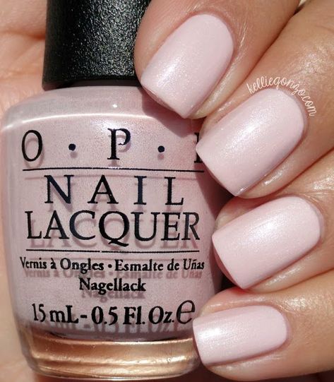 OPI — Let Me Bayou a Drink (New Orleans Collection | Spring 2016) - a little pink and a little shimmer makes for a great summer shade of pink! Opi Breakfast At Tiffany’s, Opi Shimmer Nail Polish, Shimmer Nails, Gucci Nails, Yellow Nail Art, Opi Nail Colors, Nail Colour, Pink Nail Polish, Nail Art Wedding