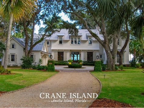 House Plan Books - Crane Island, Florida Island House Plans, Coastal Home Exterior, Curb Appeal Garden, Best Places To Retire, Wellness Activities, Cottage Exterior, Lake House Plans, Vernacular Architecture, Island Decor