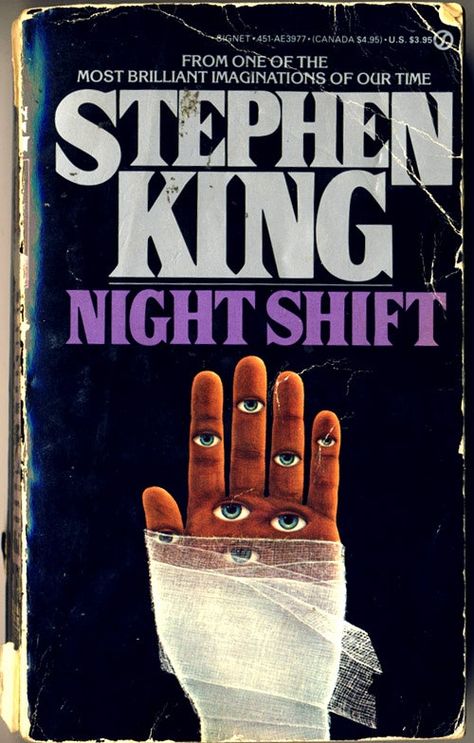 11 of the Most Chilling Book Covers Ever Published Night Shift Stephen King, Stranger Things Logo, Kings Movie, Horror Book Covers, Steven King, Stephen King Movies, Stephen King Books, Scary Books, 8bit Art