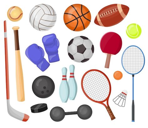 Jurassic Illustration, Sport Equipment, Golf Collection, Print Planner, Sport Basketball, Bowling Pins, Sports Balls, Hockey Stick, Sports Svg