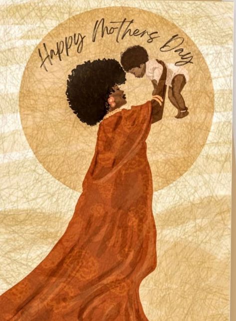 African Mother Art, Mother Painting, Mother Child, Afrocentric Art, Black Art Painting, Illustration Wall Art, Black Love Art, Unique Baby Shower, Afro Art