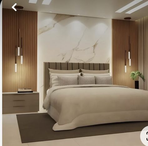 Couple Modern Bedroom, Pop Design Bedroom Modern, Wooden Bedroom Design Modern, Modern Neutral Bedroom Decor, Modern Bedroom Design For Couple, Beautiful Bed Designs, Stylish Bedroom Design, Bedroom Interior Design Luxury, Bed Design Modern