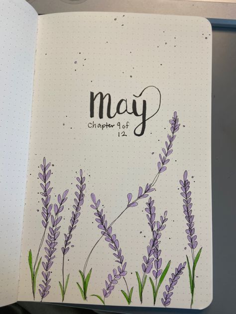 Floral Drawing Aesthetic, Notebook Headings Ideas, Note Book Front Cover Ideas, Planner Front Page Ideas, Cute Ways To Decorate Your Notebook, Aesthetic Diary Cover Ideas, Notebook Decoration Ideas Cover, Aesthetic Cover Pages, May Calendar Ideas