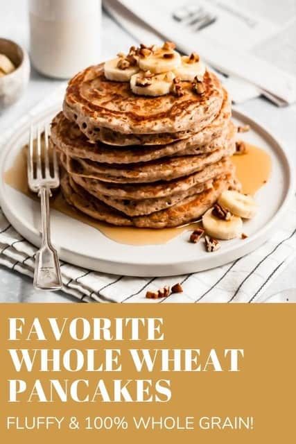 Oven Healthy Recipes, Recipes For Lunch Healthy, Lunch Healthy Recipes, Whole Wheat Flour Pancakes, Healthy Recipes For Lunch, Wheat Flour Pancakes, Wheat Pancake Recipe, Recipes Muffins, Freeze Pancakes