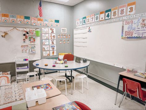 Clasroom decor, classroom transformation, classroom setup, rainbow boho themed classroom, clasroom fun, bark of the day, carpet area Transformation Classroom, Boho Themed Classroom, Rainbow Classroom Theme, Rainbow Classroom, Job 3, Decor Classroom, Classroom Transformation, Rainbow Boho, Themed Classroom