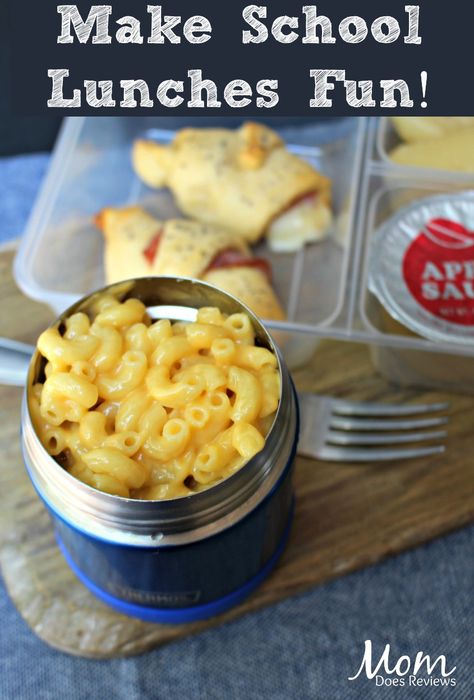 Mac and Cheese and ham twists- 1 of 5 Fun and Easy School Lunches! #Back2School19 Mac And Cheese Lunch Box Ideas, Easy Lunchbox, Preschool Lunch, School Guide, Easy School Lunches, Easy Toddler Meals, Salad Dressing Container, Boxed Mac And Cheese, Kids Lunches