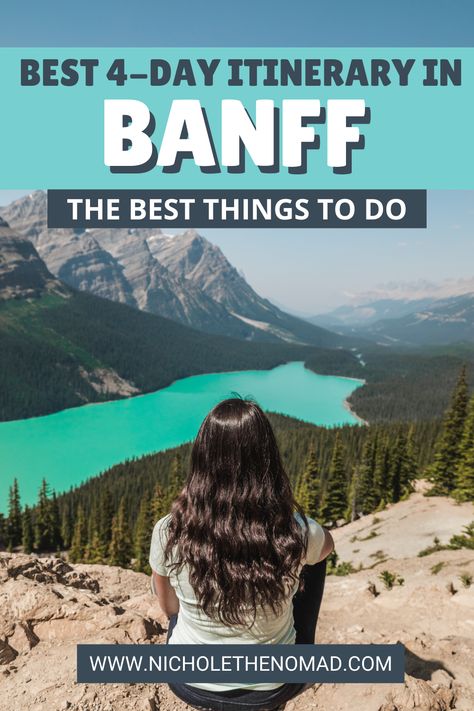 Banff Bucket List, Canadian Rockies Itinerary, Banff Mountains, Hiking Canada, Banff Trip, Banff Itinerary, Mountains Canada, Things To Do In Banff, Nomadic Life