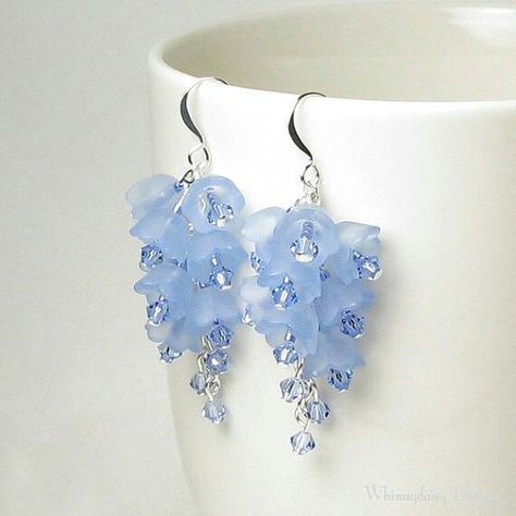 Jewelry With Wire, Heal Myself, Lucite Earrings, Anting Manik, Lucite Flower Earrings, Lucite Jewelry, Diy Jewelry Unique, Flower Earring, Earrings Summer