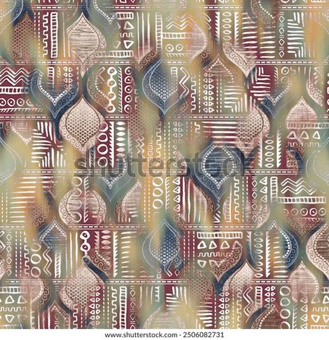 Abstract Allover Pattern, Ethnic Print Pattern, Floral Print Wallpaper, Suit Dupatta, Fabric Drawing, Men's Kurta, Mens Kurta, Print Design Art, Geometric Pattern Design