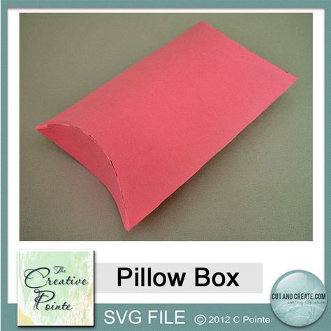 Pillow Box Pillow Box Svg, Red Alcohol, Pillow Box Template, Bday Party Kids, Valentines Pillows, Gift Card Envelope, Pillow Inspiration, Hole Puncher, Cricut Free